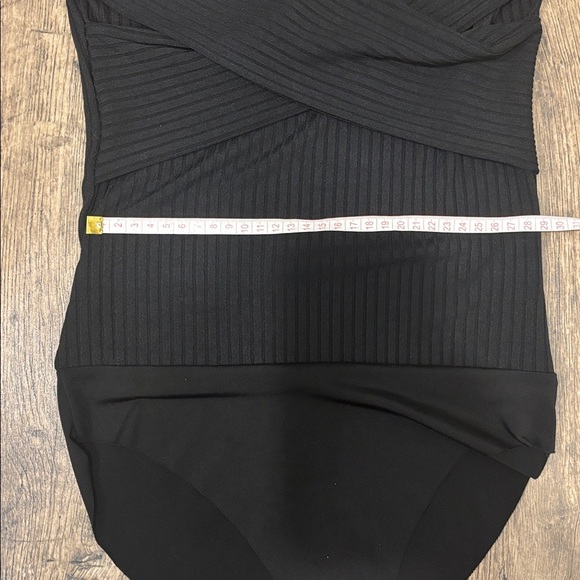 Zara Black Ribbed Bodysuit - Picture 7 of 9